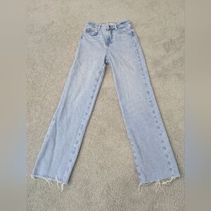 Zara Light Blue Flare Women's Jeans